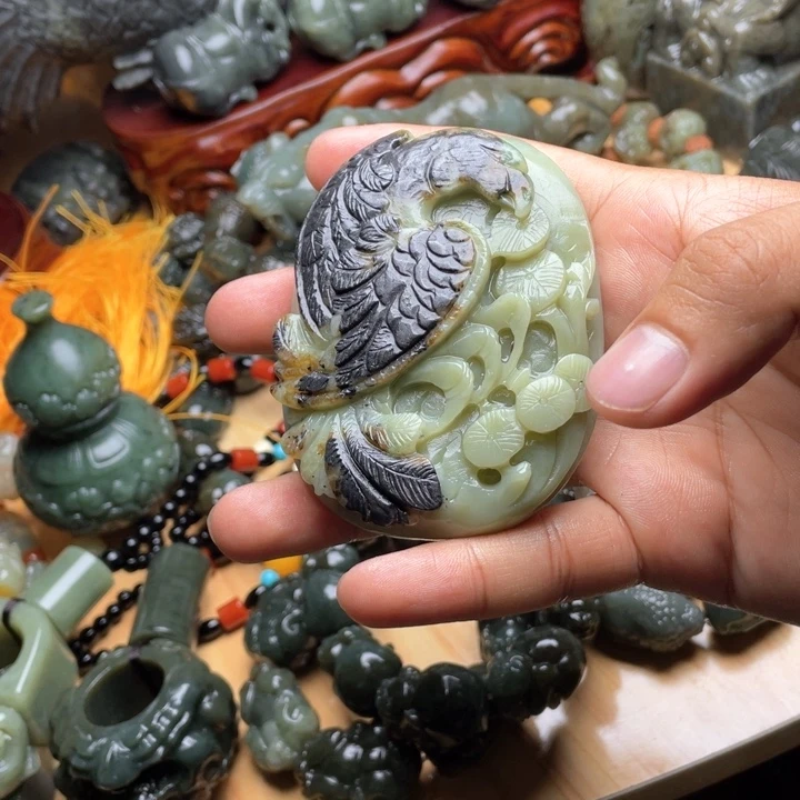 和田玉未镶嵌挂件k**a