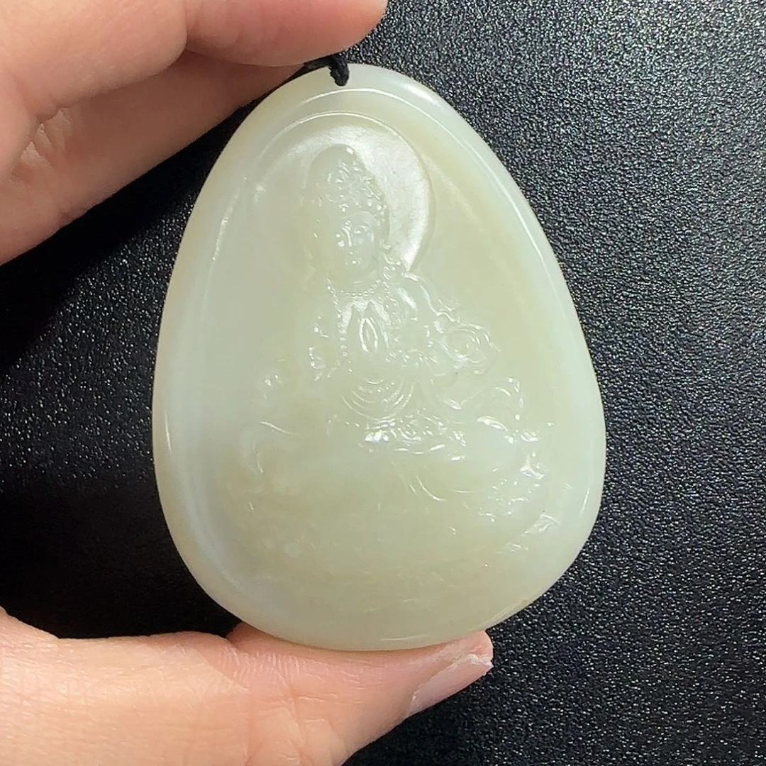 和田玉未镶嵌挂件