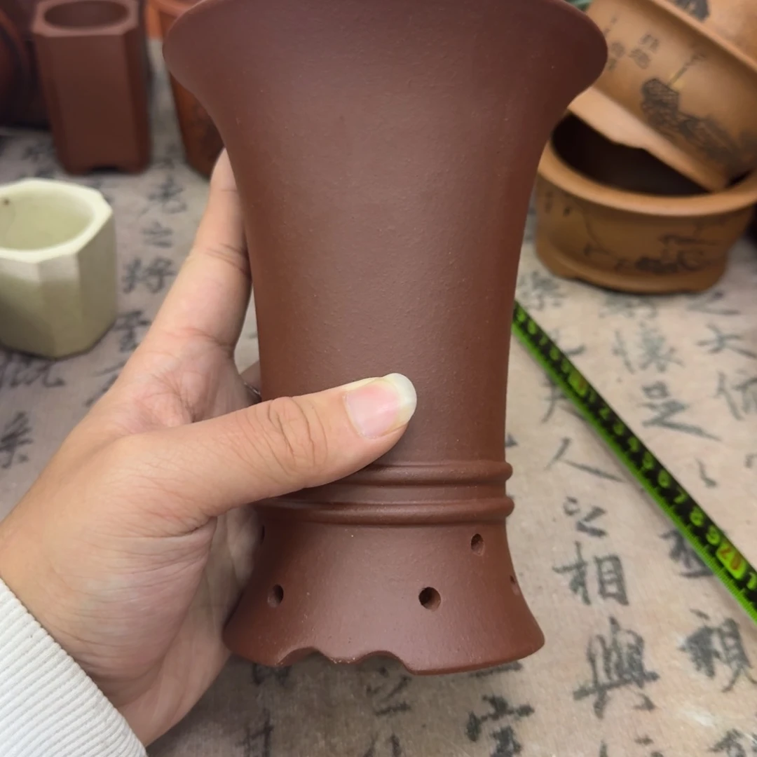 紫砂花盆宜兴紫砂正品10.5x16