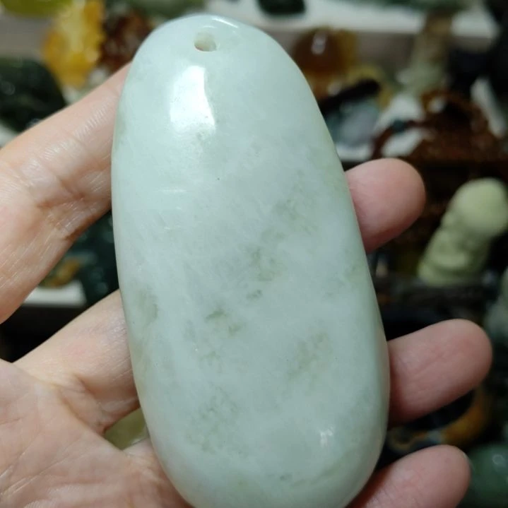 未镶嵌岫玉手把件