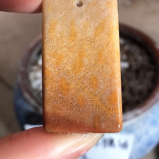 硅化玉吊坠未镶嵌