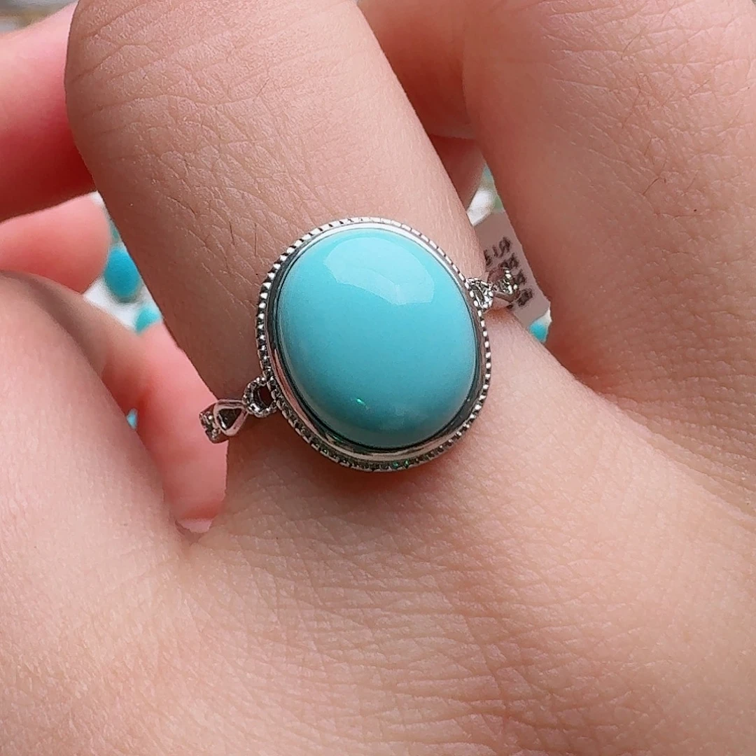 绿松石银S925镶嵌配饰