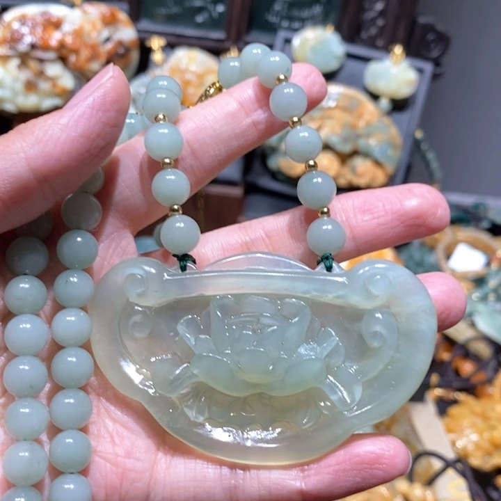 岫玉毛衣链未镶嵌