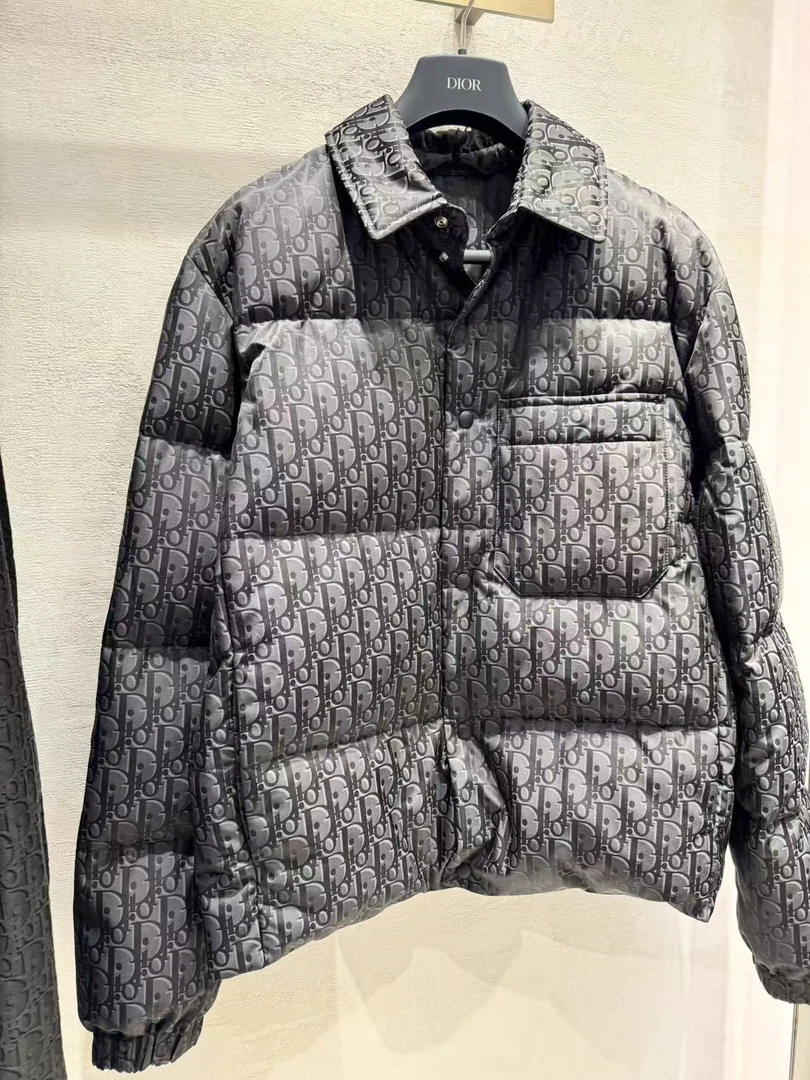 未使用 DIOR/迪奥 迪奥黑色满印外套羽绒服