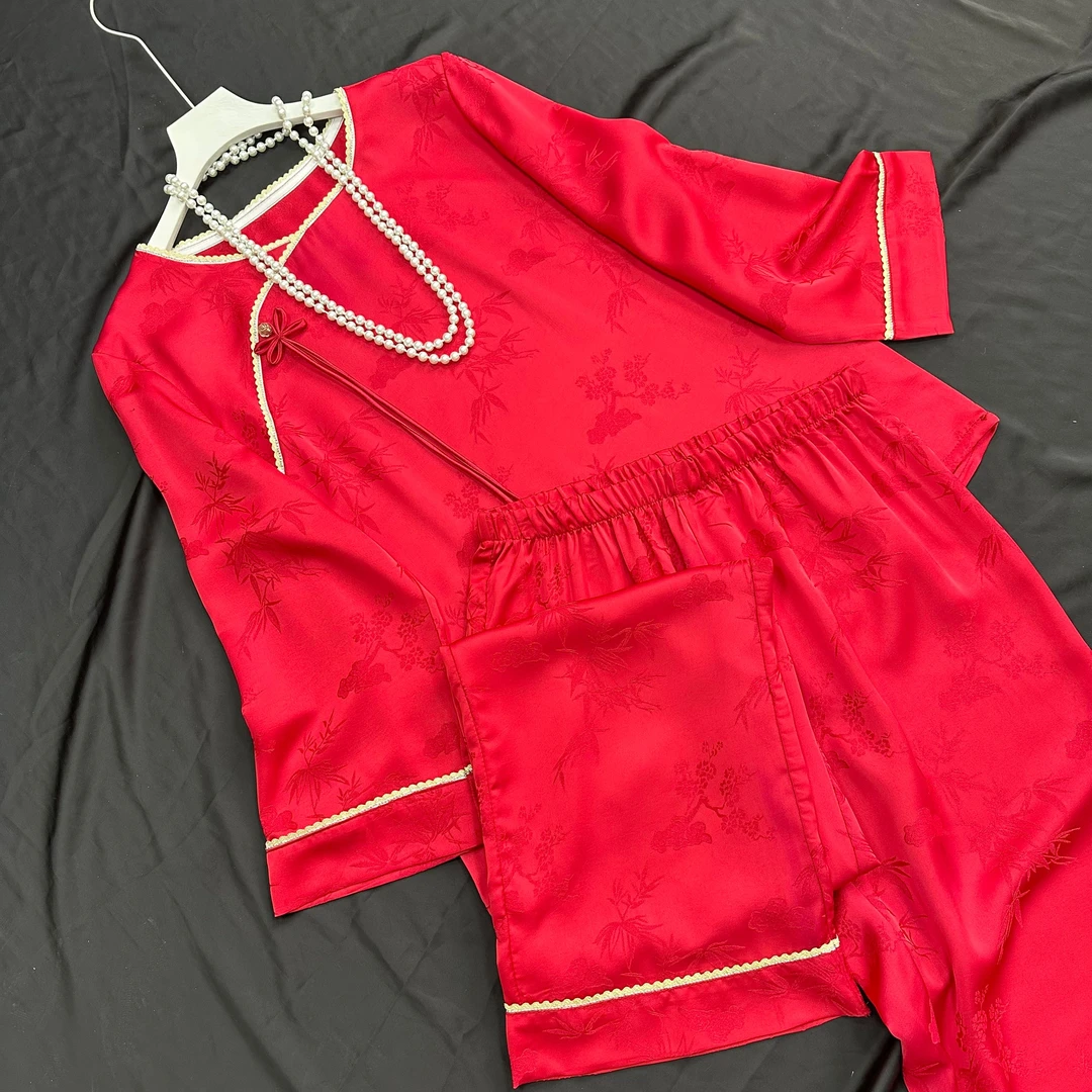 2883《红炉》常熟春夏新款纯色气质简约百搭时尚休闲女士套装