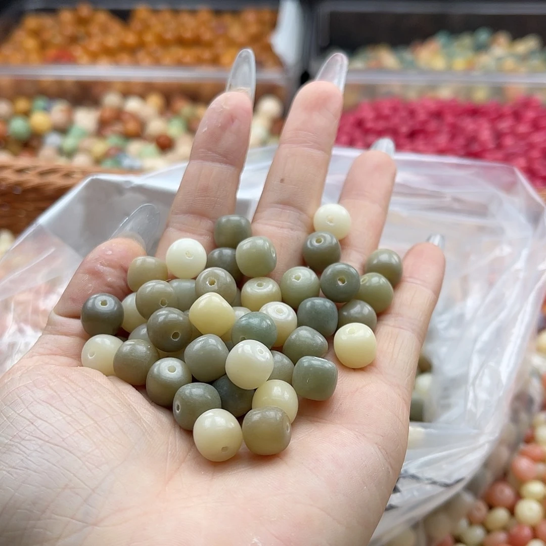 白玉菩提吊坠a锅底微瑕10mm/200颗