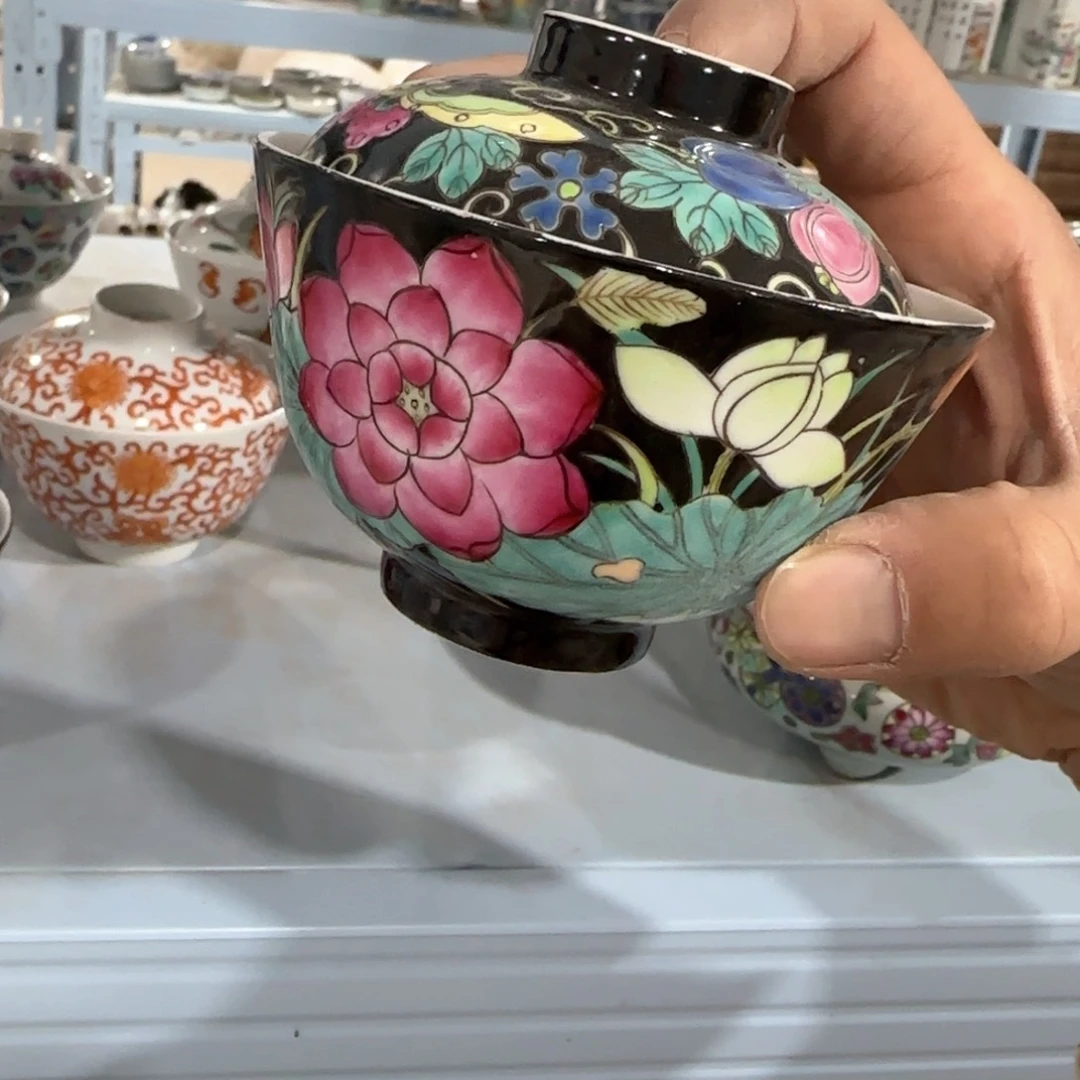 瓷片摆件手绘瓷器全部处理了吧