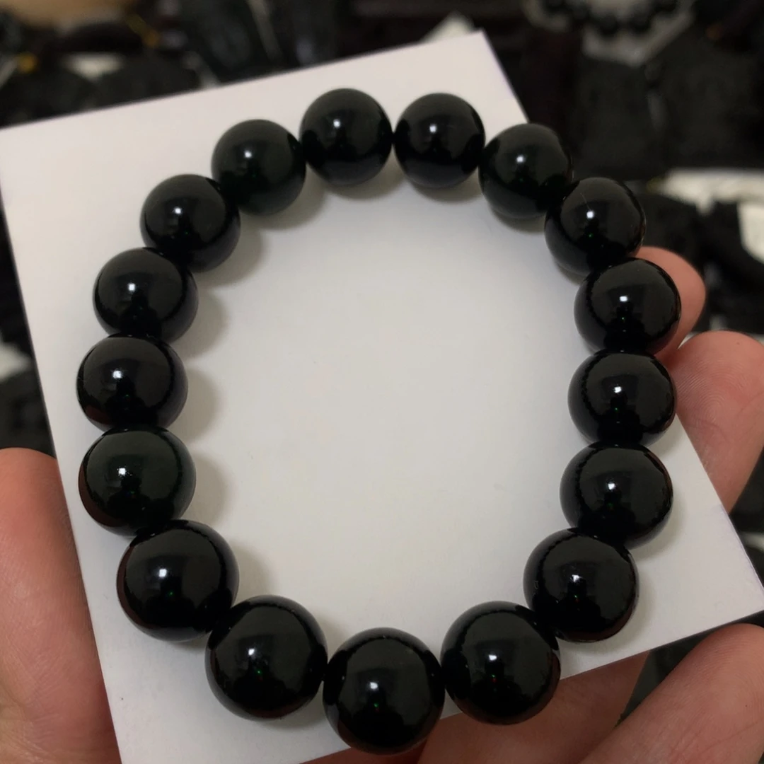 天然缅甸a货钢琴黑挂件