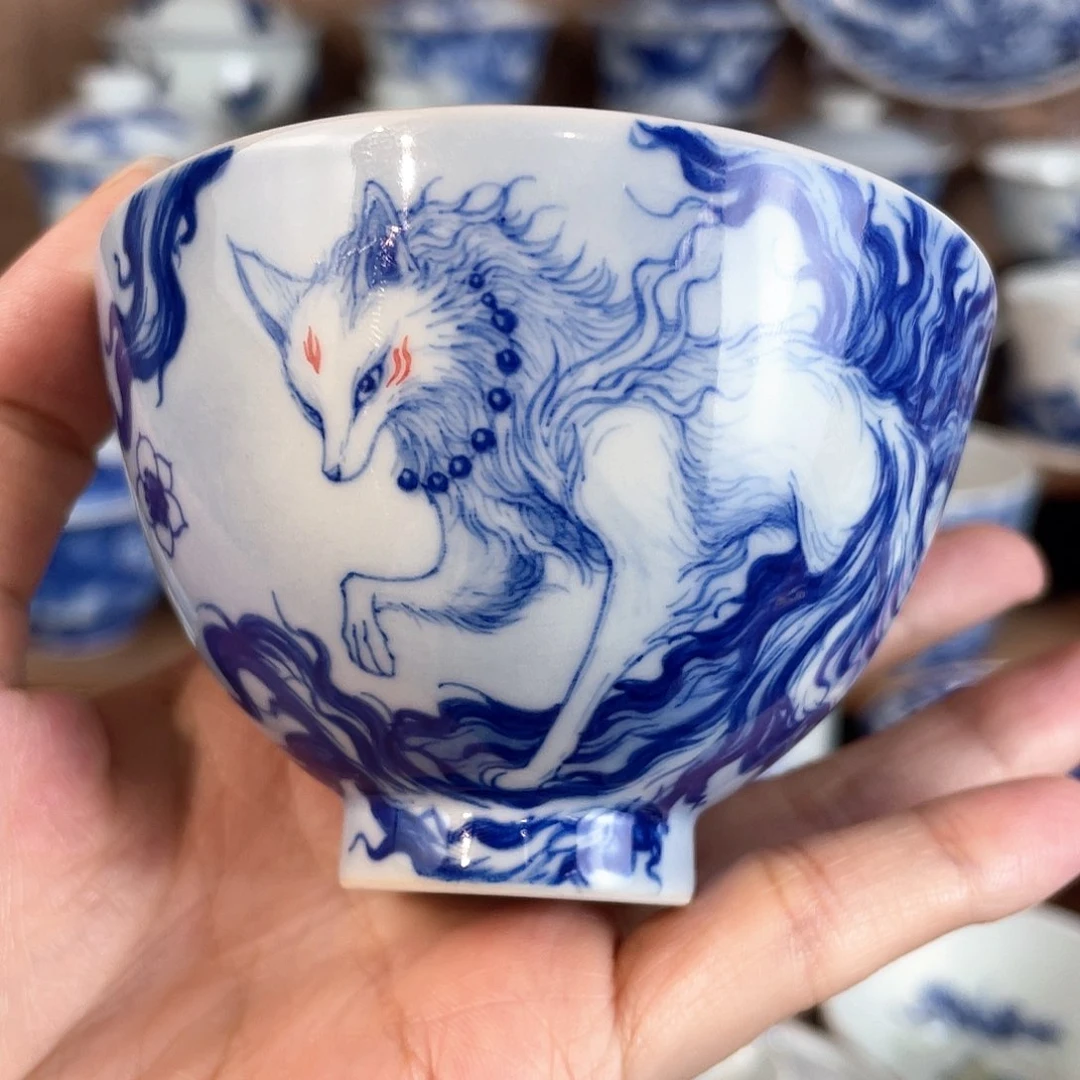 ✨**✨泥藝瓷梦九尾狐小鸡心