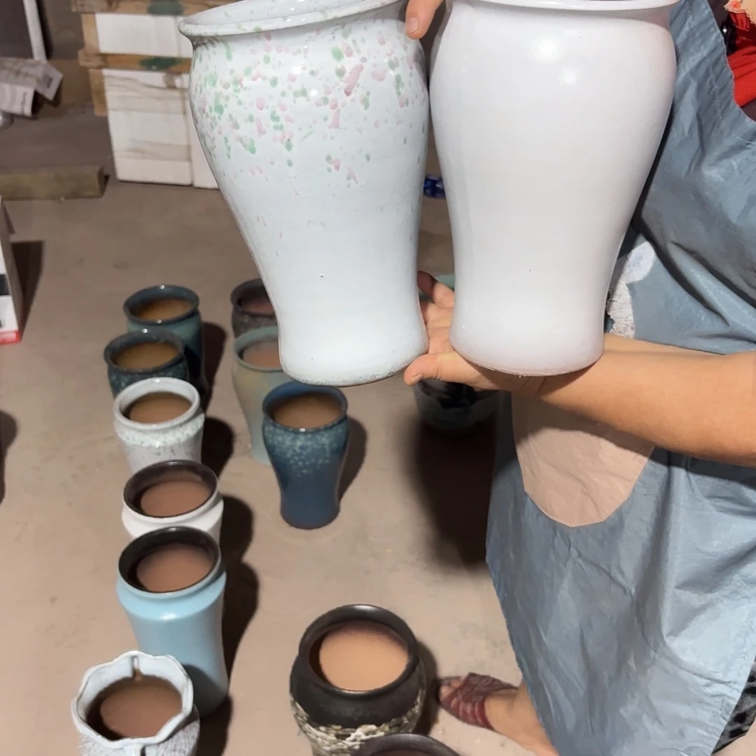 紫砂花盆口15高25