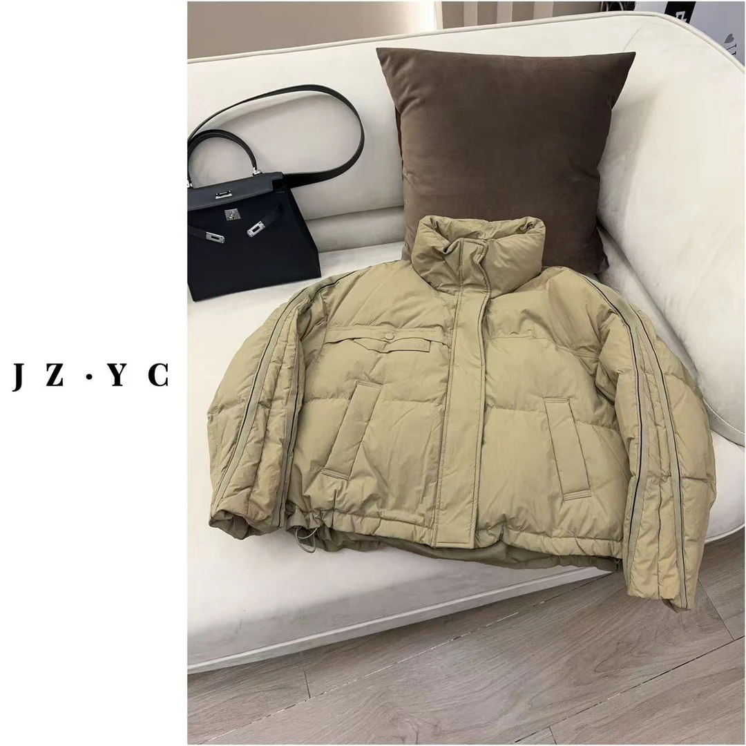 【洁子推荐】2027时尚百搭休闲立领羽绒服