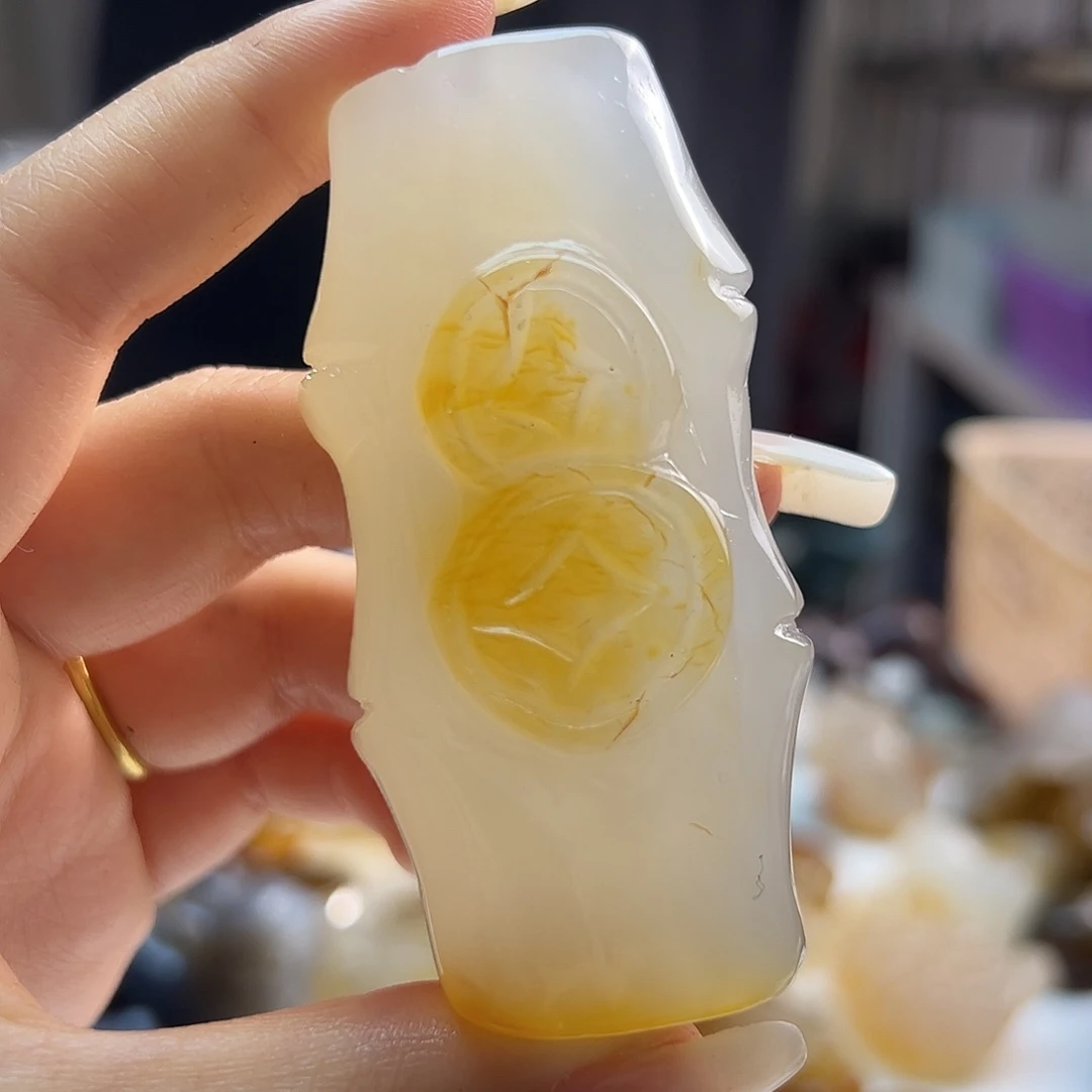 玛瑙/玉髓未镶嵌吊坠(不含链)