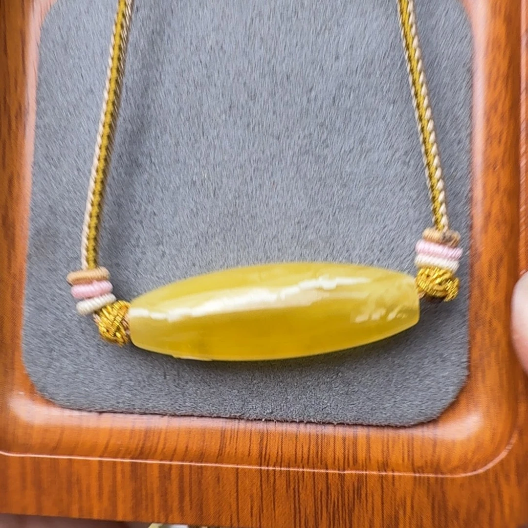 未镶嵌琥珀裸石桶珠