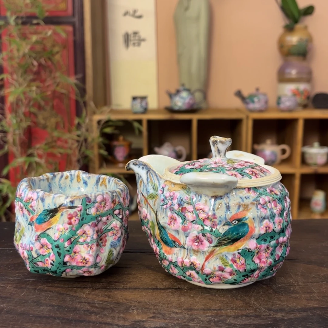 柴烧手工手工手绘陶瓷