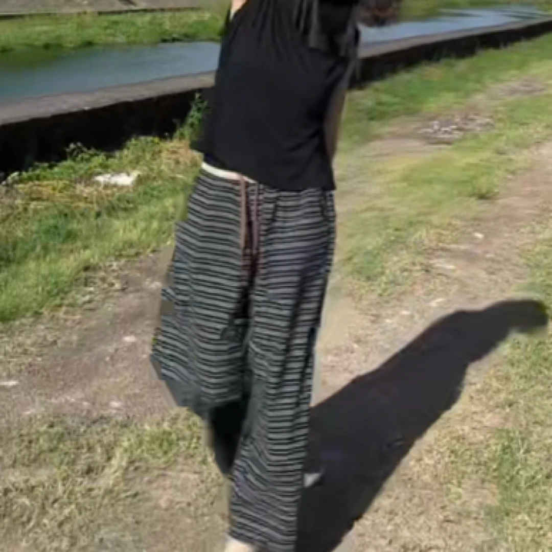 时尚潮流百搭显瘦上衣高腰裤子女装1