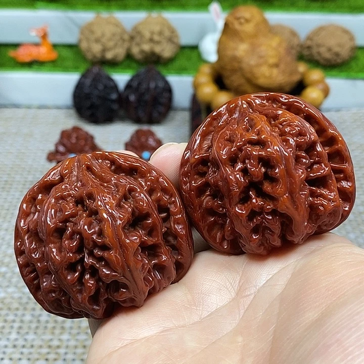 文玩核桃把件大粗筋