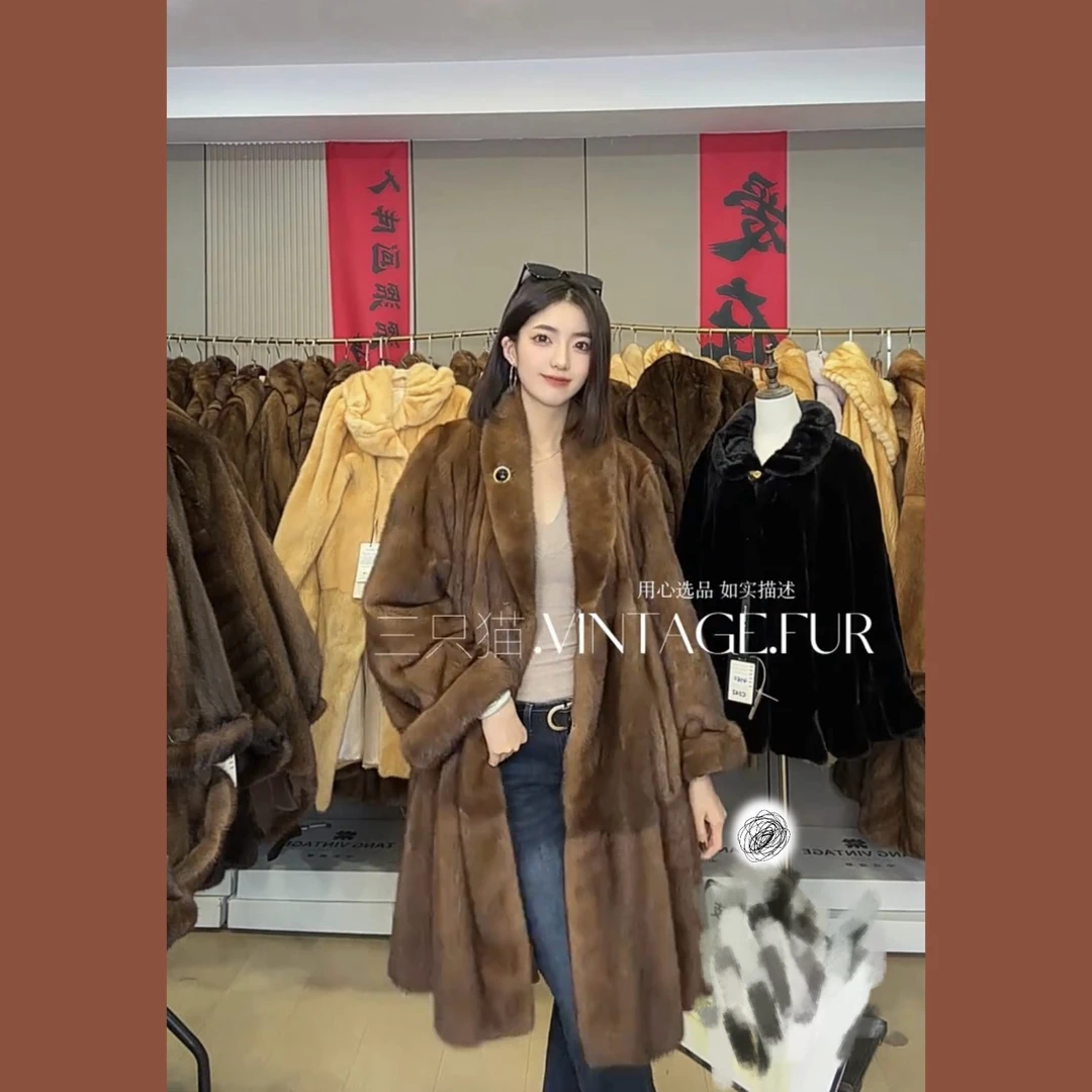 【三只猫7-8】女款冬季时尚vintage皮草