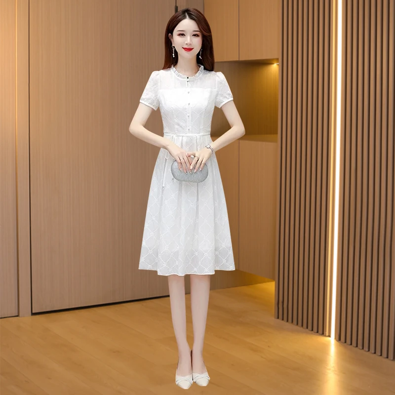 【可蓓儿】广州十三行爆款连衣裙2025新款女夏季小个子高端洋气裙子