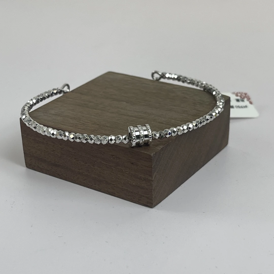 Pt950 蹦迪珠路路通手镯C镯