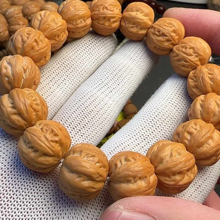 猴头核桃手串全品聚宝盆无敌大京八棱尺寸17+mm