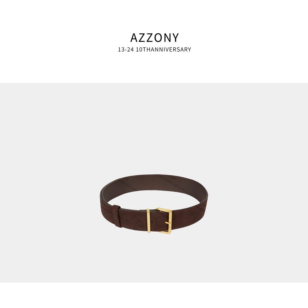 YYL 麂皮绒宽腰带 2025秋款上新autumn SH11152