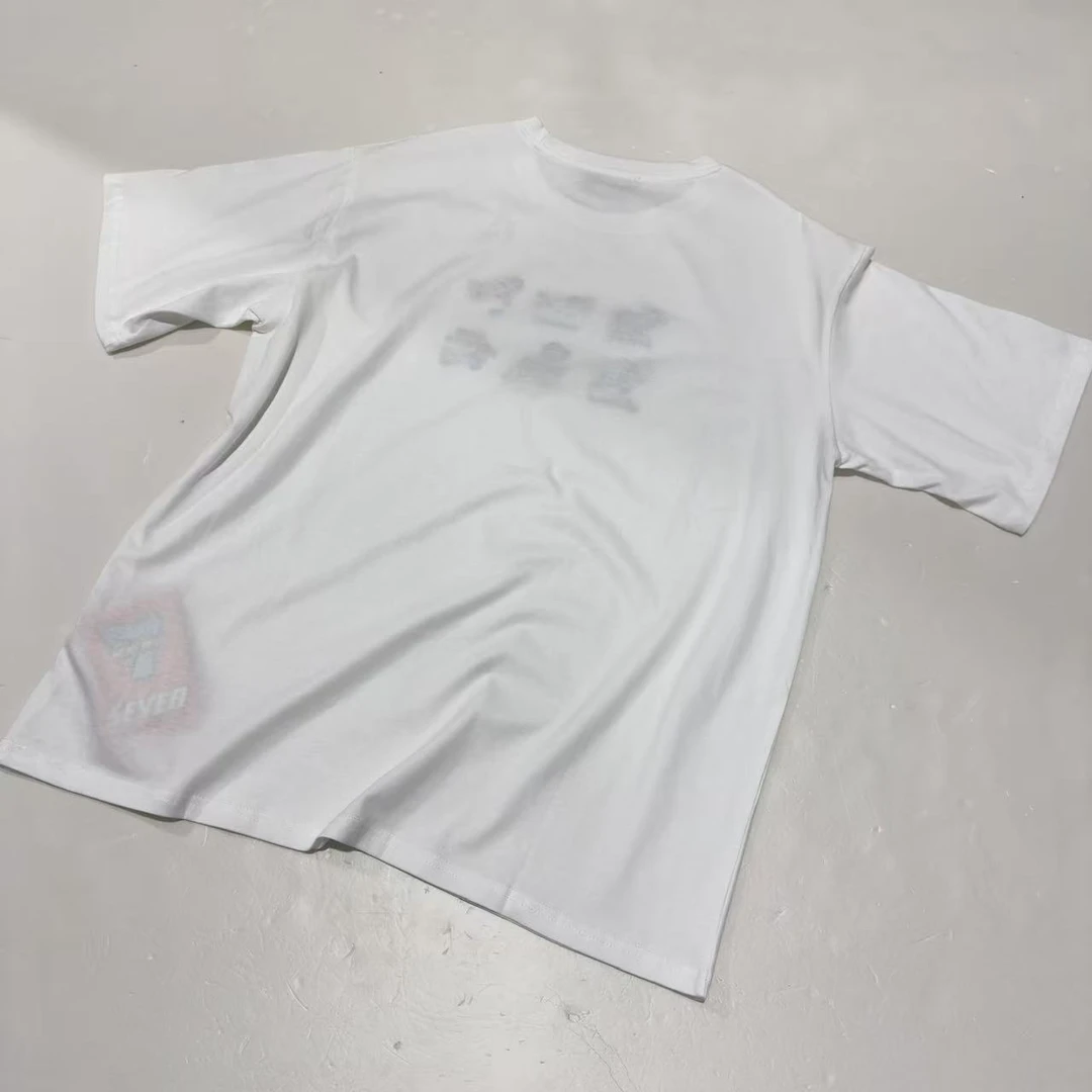 4317号#0852# 夏款宽松慵懒风小狗字母刺绣百搭短袖T恤