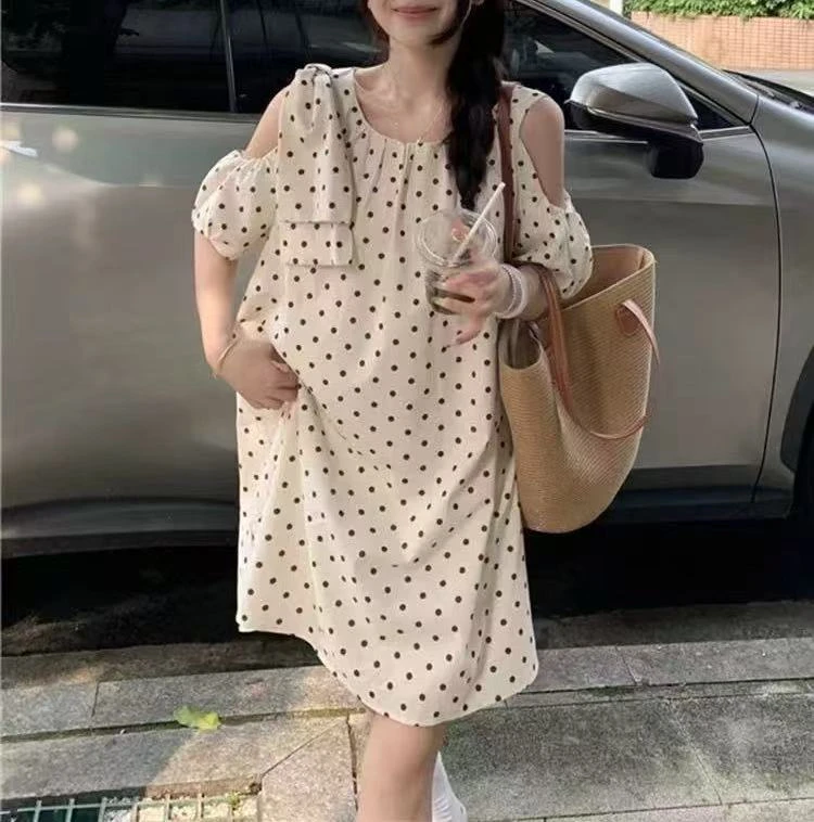 夏季温柔风甜美减龄设计感连衣裙