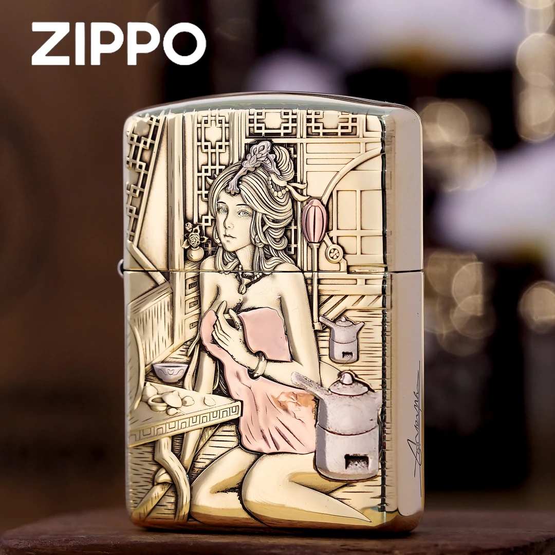 ZIPPO/之宝正品打火机/妖月二代潘金莲黄铜盔甲DY9902TZ【凯亚】