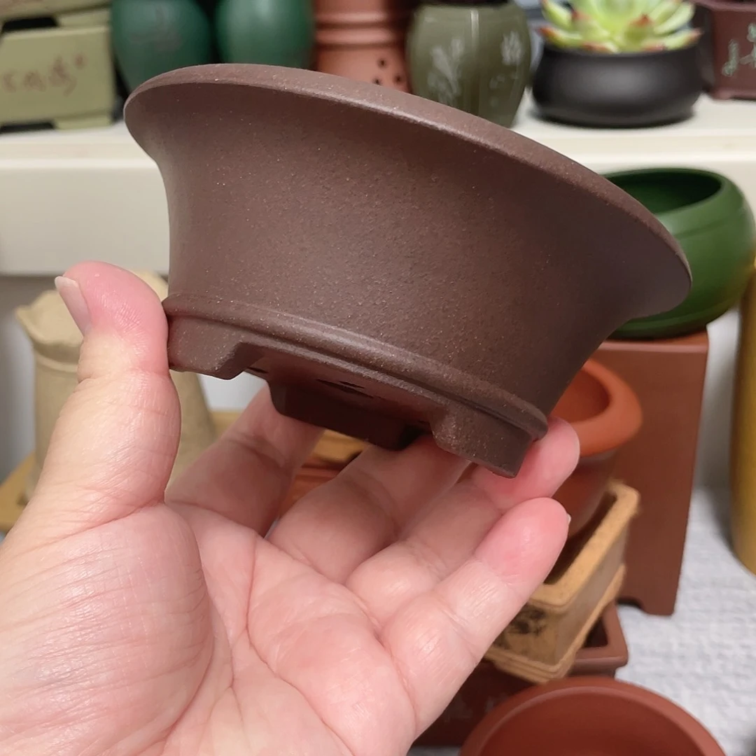 紫砂花盆宜兴精品紫砂9.5*4