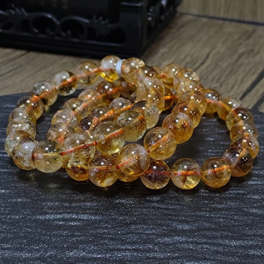 【书记甄选】天然黄塔晶单圈手链 多样性发一件 约11mm 892LA