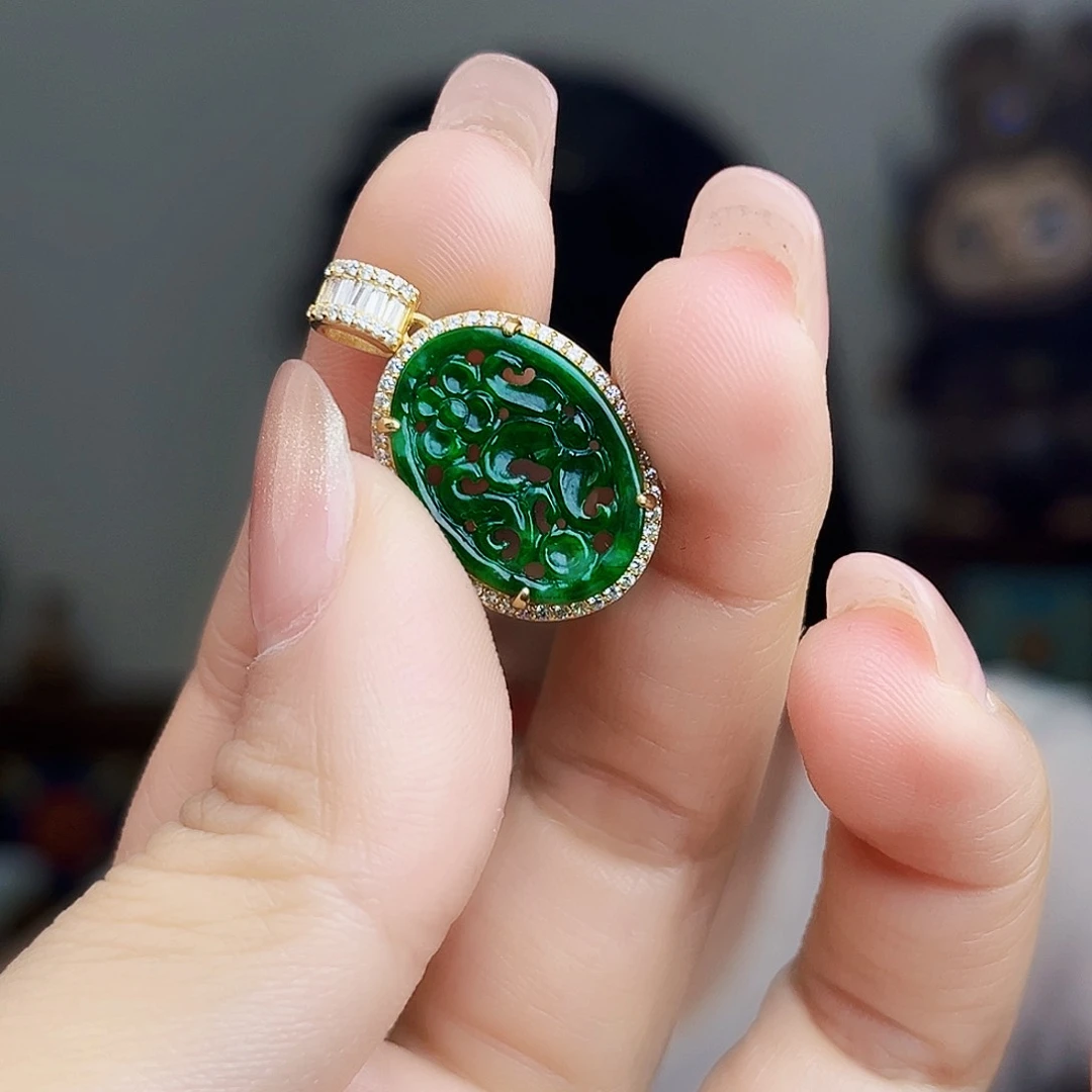 翡翠银S925镶嵌颈饰多样性