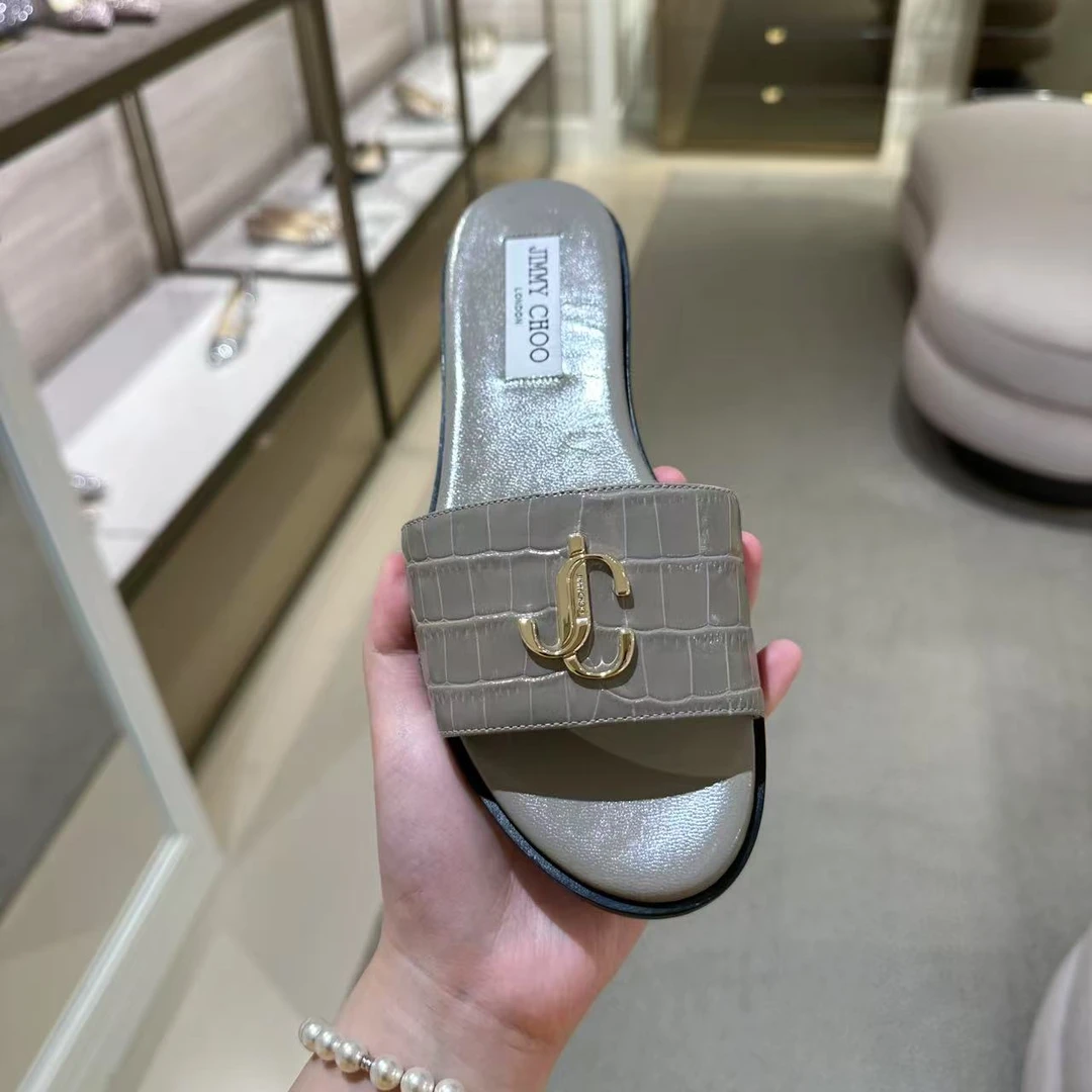 全新未使用 JIMMY CHOO/吉米周 /周仰杰/六六/拖鞋