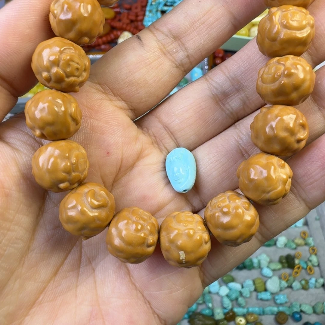 ****6猴头核桃手串猴头