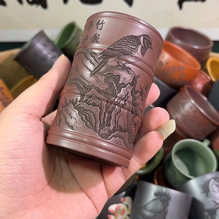 茶杯紫砂全手工紫砂主人杯