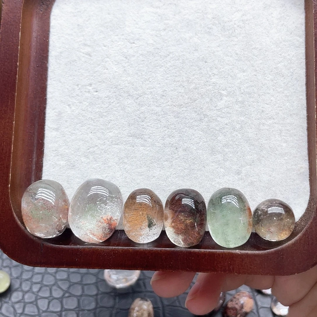 未镶嵌珠宝半成品水晶7幽灵蛋面