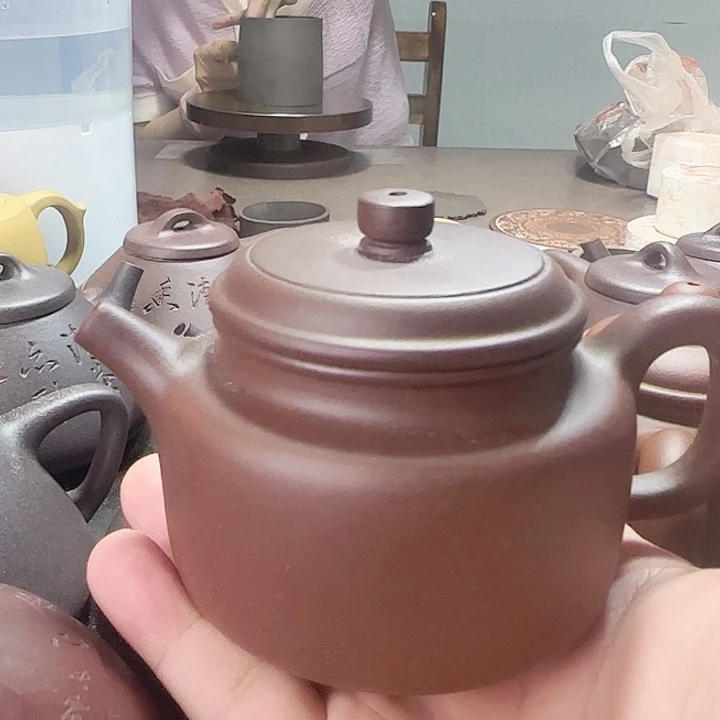 茶壶紫砂德中壶紫泥