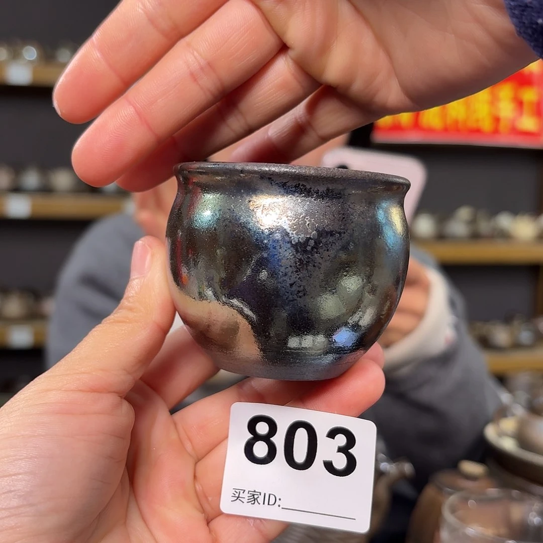 杯坭兴陶柴烧全手工原矿泥料杯