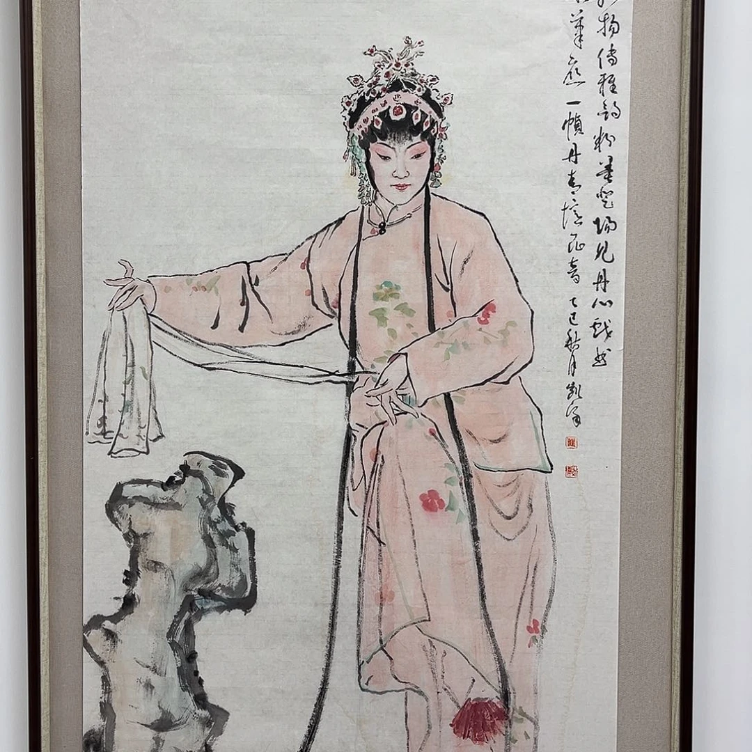 国画艺术家真人手绘