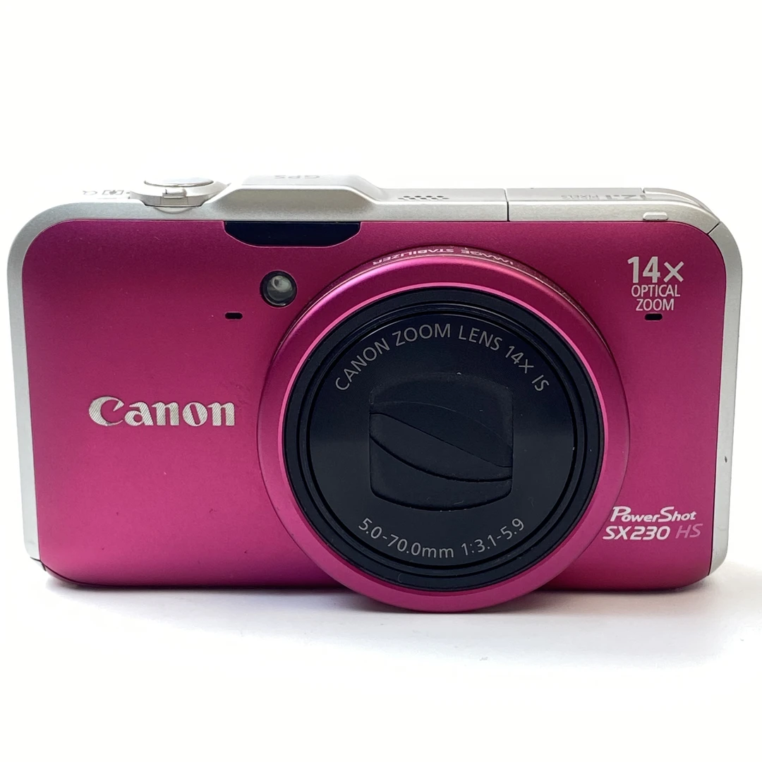 95新 Canon/佳能 sx230枚粉发黄1410w像素14x光变ccd数码相机