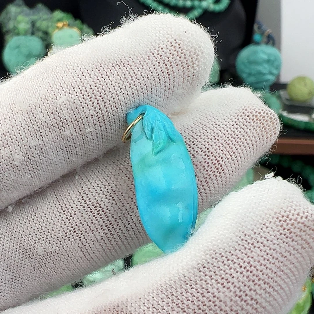 绿松石未镶嵌绿松石主播璐璐