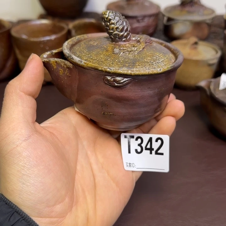 明***c明光窑宝瓶备前烧作品