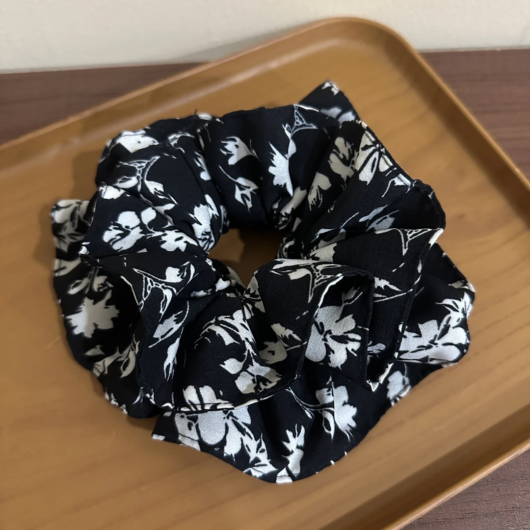 复古日韩复古宫廷甜美风发圈发绳气质ins飘带法式