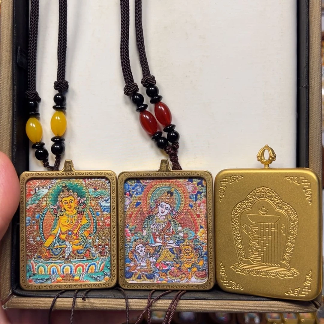 吊坠金刚萨垛单面铜壳