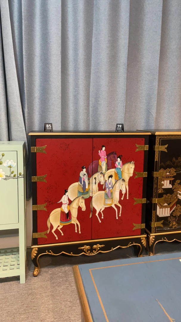 箱框结构艺术储藏100鞋柜现代中式框架结构