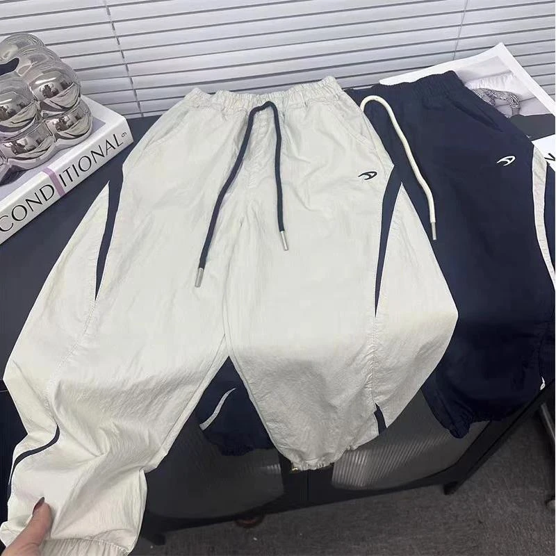 透气轻薄/儿童宽松休闲裤夏季薄款速干裤中大童韩版工装裤防蚊裤