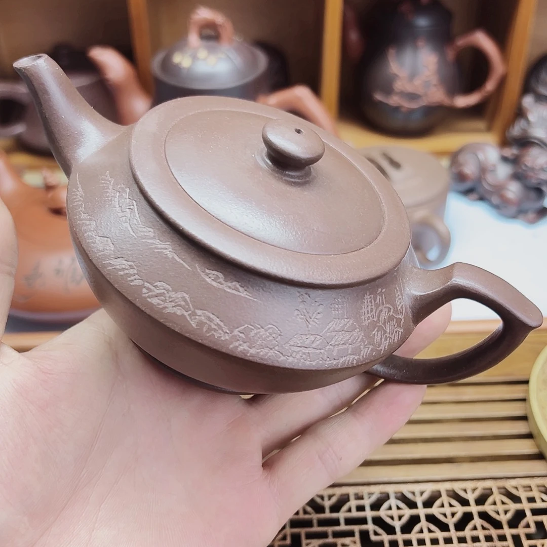 茶壶紫砂300毫升容量宜兴原矿紫砂壶