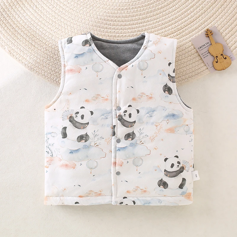 【新疆长绒棉】棉花衣马甲宝宝秋冬季时尚百搭男女宝