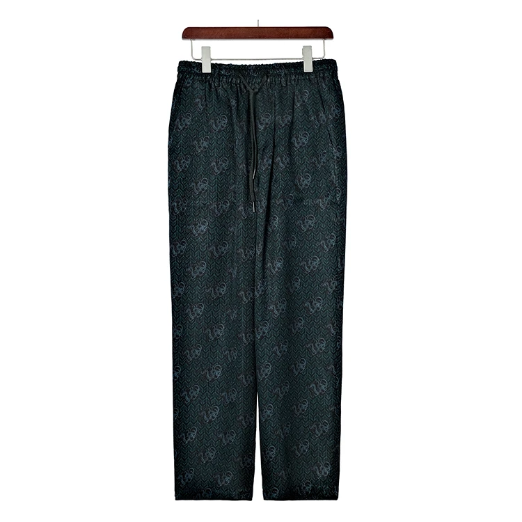 88296 男士双面长裤 桑蚕丝透孔罗香云纱夏季国风舒适休闲裤