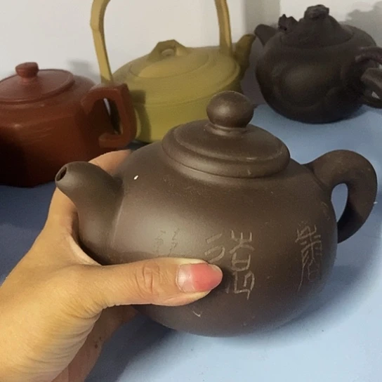 茶壶绿泥宜兴紫砂全手工制作工艺