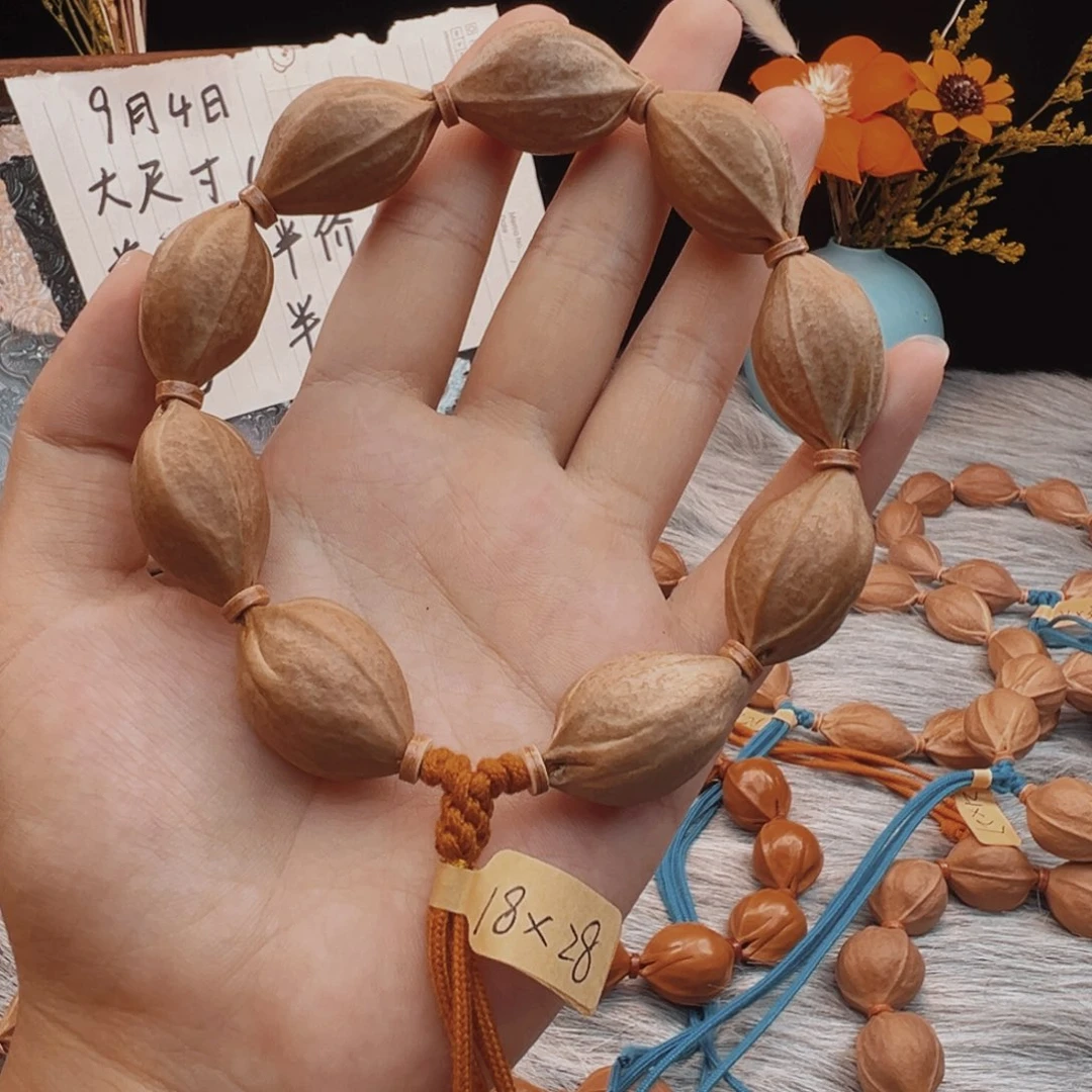 手串/手链橄榄核梅林铁核18×28素串鲨鱼背